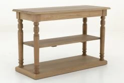MERCERIE, Console Table, Weathered Oak, 3 Levels