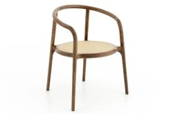 LONDON, Armchair, Wood, Reed