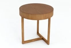 AMELIA, Side Table, Wood, Round