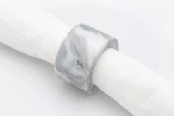 MAUREEN, Napkin Ring, Marble, White
