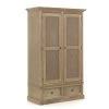 CARLY, Wardrobe, Weathered Oak, 2 Doors