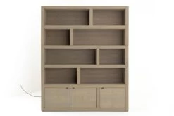 BJORN, Bookcase, Weathered Oak, With Dimmable LED Lights 10 BJORN, Bookcase, Weathered Oak, With Dimmable LED Lights -Boutique De Décoration https3A2F2Fwww.flamant.com2Fmedia2Fcatalog2Fproduct2F42F12F41647 14 03 2023T123A003A45