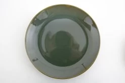 CAMERON, Plate, Handmade Pottery, Green, 26,5cm, Model 2
