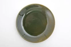 CAMERON, Plate, Handmade Pottery, Green, 19cm, Model 2