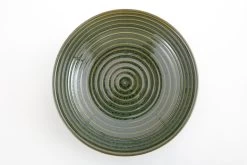 CAMERON, Soup Plate, Handmade Pottery, Green, Model 2