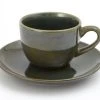CAMERON, Cup And Saucer, Handmade Pottery, Green, Model 2