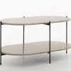 KARINA, Coffee Table, Marble And Metal, Beige