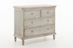 JOHNNY, Chest Of Drawers, 4 Drawers, Antique Grey