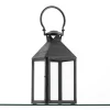 HACIM, Lantern, Iron And Glass, Black, S