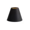 CLIPS, Lampshade, Black And Gold, Conical, 14 Cm
