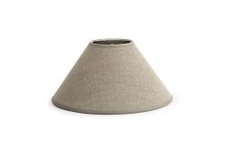 CIRCUM, Lampshade, Natural And Silver, Conical, 23 Cm