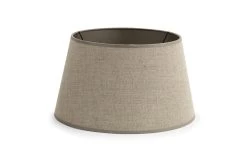 LINDRO, Lampshade, Naural And Silver, Cylinder, 30 Cm