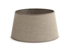LINDRO, Lampshade, Natural And Silver, Cylinder, 35 Cm