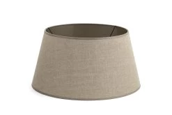 LINDRO, Lampshade, Natural And Silver, Cylinder, 40 Cm
