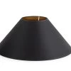 CIRCUM, Lampshade, Black And Gold, Conical, 45 Cm