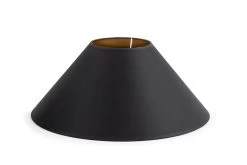 CIRCUM, Lampshade, Black And Gold, Conical, 45 Cm