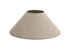 CIRCUM, Lampshade, Natural And Silver, Conical, 45 Cm