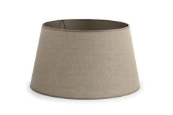 LINDRO, Lampshade, Natural And Silver, Cylinder, 45 Cm