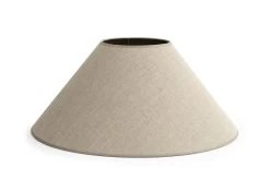 CIRCUM, Lampshade, Natural And Silver, Conical, 55 Cm