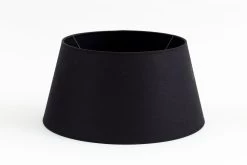 LINDRO, Lampshade, Black, Cylinder, 40 Cm