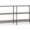 FARRA, Console Table, Weathered Oak And Iron