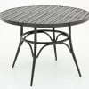 MARIAN, Garden Table, Ø110, Black