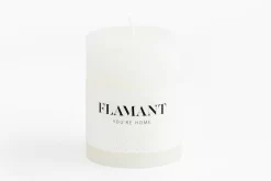 BETH, Candle, Colour White, 7x9cm