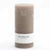 BETH, Candle, Colour Taupe, 9x20cm