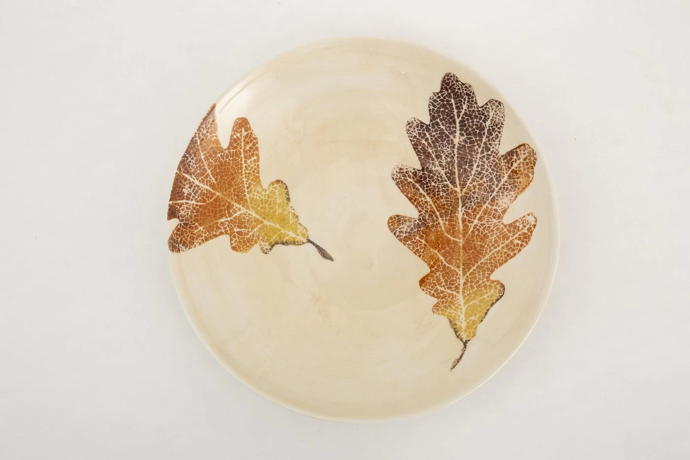 FERNANDO, Serving Tray, Ceramic, Leaves, Round 3 FERNANDO, Serving Tray, Ceramic, Leaves, Round – Image 3