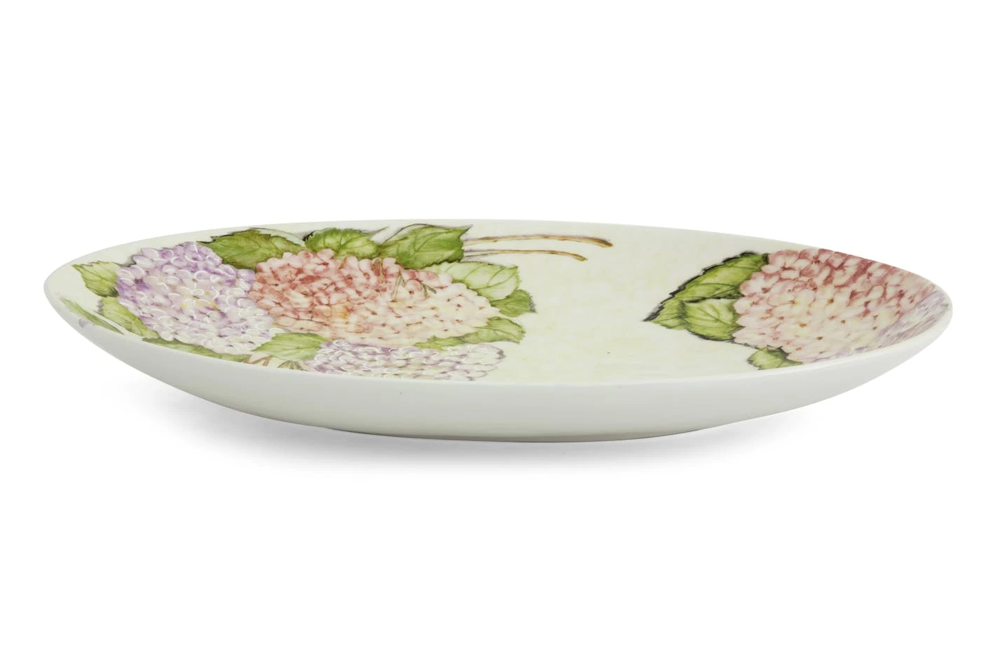 VILLOSA, Serving Plate, Ceramic, Flowers, Oval 1 VILLOSA, Serving Plate, Ceramic, Flowers, Oval