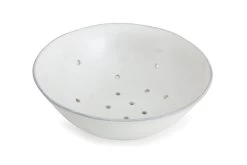 JILLE, Colander, Ceramic, White